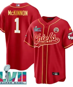 Kansas City Chiefs Nike Super Bowl LVII Cool base Stitched Jersey - Red - Image 5