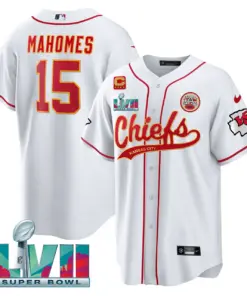 Kansas City Chiefs Nike Super Bowl LVII Cool base Stitched Jersey - Red - Image 8