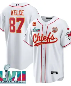 Kansas City Chiefs Nike Super Bowl LVII Cool base Stitched Jersey - Red - Image 9