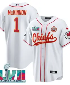 Kansas City Chiefs Nike Super Bowl LVII Cool base Stitched Jersey - Red - Image 12