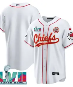 Kansas City Chiefs Nike Super Bowl LVII Cool base Stitched Jersey - Red - Image 14