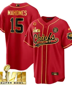 Kansas City Chiefs Nike Super Bowl LVII Cool base Stitched Jersey - Red - Image 15