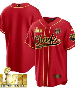 Kansas City Chiefs Nike Super Bowl LVII Cool base Stitched Jersey - Red - Image 21