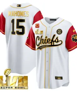 Kansas City Chiefs Nike Super Bowl LVII Cool base Stitched Jersey - Red - Image 43