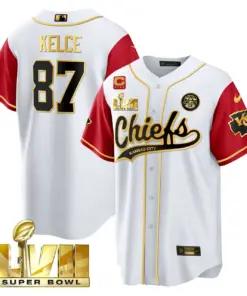Kansas City Chiefs Nike Super Bowl LVII Cool base Stitched Jersey - Red - Image 44