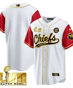 Kansas City Chiefs Nike Super Bowl LVII Cool base Stitched Jersey - Red - Image 49