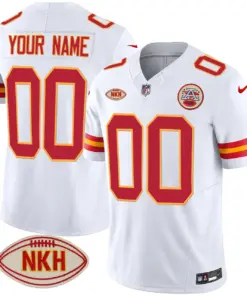 Kansas City Chiefs Nike NKH Patch 2023 Vapor Custom Limited Stitched Jersey - Red - Image 8