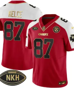 Alternative view of Kansas City Chiefs Nike NKH Patch 2023 Vapor Limited Stitched Jersey - Red
