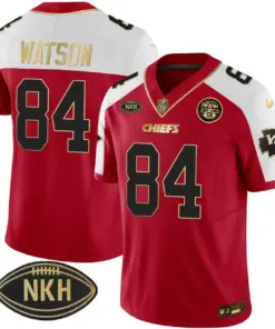 Kansas City Chiefs Nike NKH Patch 2023 Vapor Limited Stitched Jersey - Red - Image 6
