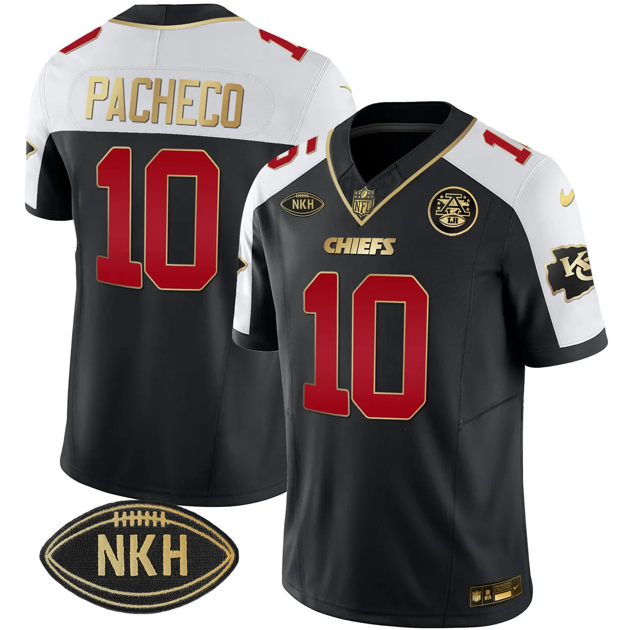 Kansas City Chiefs Nike NKH Patch 2023 Vapor Limited Stitched Jersey - Red - Image 11