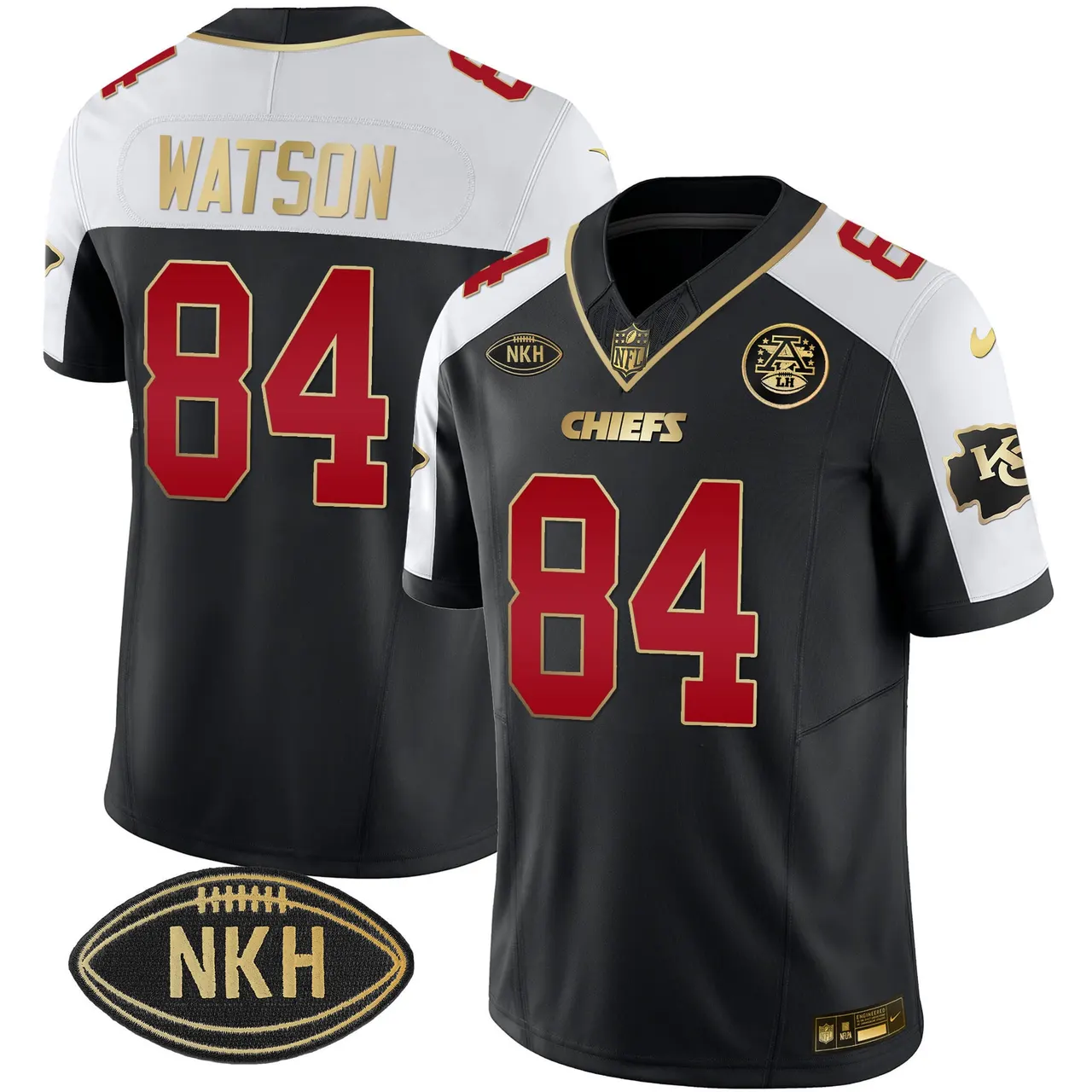 Kansas City Chiefs Nike NKH Patch 2023 Vapor Limited Stitched Jersey - Red - Image 12