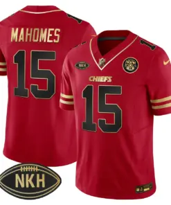 Kansas City Chiefs Nike NKH Patch 2023 Vapor Limited Stitched Jersey - Red - Image 13
