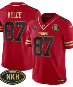 Kansas City Chiefs Nike NKH Patch 2023 Vapor Limited Stitched Jersey - Red - Image 14