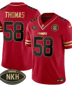 Kansas City Chiefs Nike NKH Patch 2023 Vapor Limited Stitched Jersey - Red - Image 16