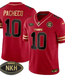 Kansas City Chiefs Nike NKH Patch 2023 Vapor Limited Stitched Jersey - Red - Image 17