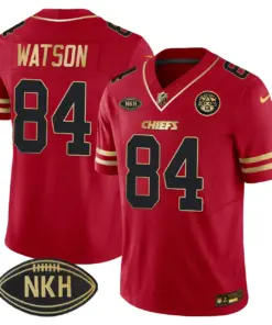 Kansas City Chiefs Nike NKH Patch 2023 Vapor Limited Stitched Jersey - Red - Image 18