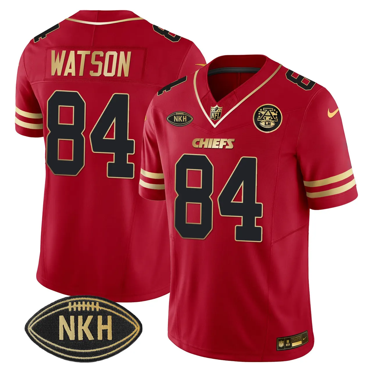 Kansas City Chiefs Nike NKH Patch 2023 Vapor Limited Stitched Jersey - Red - Image 18
