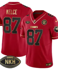 Kansas City Chiefs Nike NKH Patch 2023 Vapor Limited Stitched Jersey - Red - Image 20