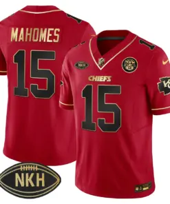 Kansas City Chiefs Nike NKH Patch 2023 Vapor Limited Stitched Jersey - Red - Image 19