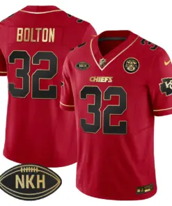 Kansas City Chiefs Nike NKH Patch 2023 Vapor Limited Stitched Jersey - Red - Image 21