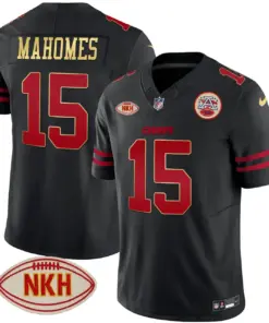 Kansas City Chiefs Nike NKH Patch 2023 Vapor Limited Stitched Jersey - Red - Image 25