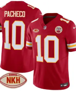 Kansas City Chiefs Nike NKH Patch 2023 Vapor Limited Stitched Jersey - Red - Image 35