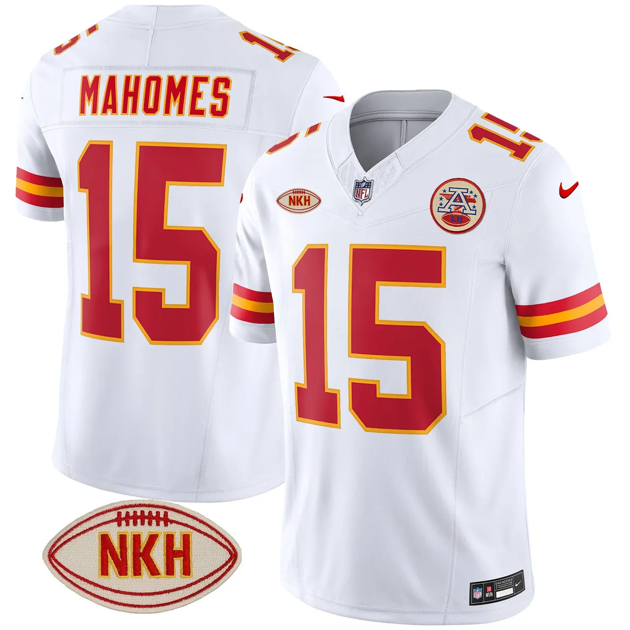 Kansas City Chiefs Nike NKH Patch 2023 Vapor Limited Stitched Jersey - Red - Image 37