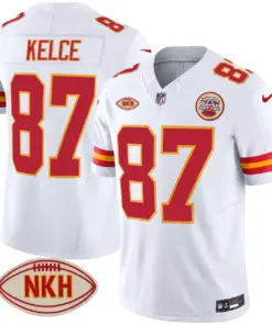 Kansas City Chiefs Nike NKH Patch 2023 Vapor Limited Stitched Jersey - Red - Image 38