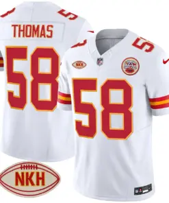 Kansas City Chiefs Nike NKH Patch 2023 Vapor Limited Stitched Jersey - Red - Image 40