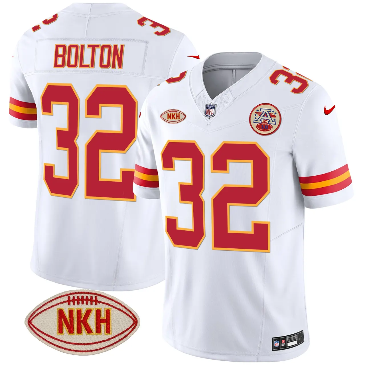 Kansas City Chiefs Nike NKH Patch 2023 Vapor Limited Stitched Jersey - Red - Image 39