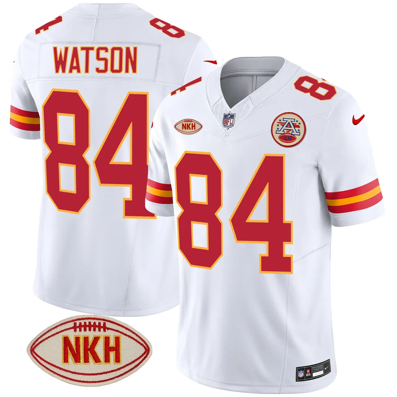 Kansas City Chiefs Nike NKH Patch 2023 Vapor Limited Stitched Jersey - Red - Image 42