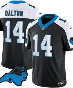 Alternative view of Carolina Panthers Nike Patch Vapor Limited Stitched Jersey All Stitched - Anthracite