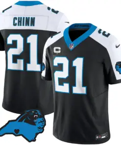 Carolina Panthers Nike Patch Vapor Limited Stitched Jersey All Stitched - Anthracite - Image 5