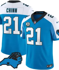 Carolina Panthers Nike Patch Vapor Limited Stitched Jersey All Stitched - Anthracite - Image 12
