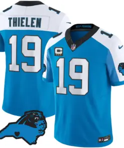 Carolina Panthers Nike Patch Vapor Limited Stitched Jersey All Stitched - Anthracite - Image 11