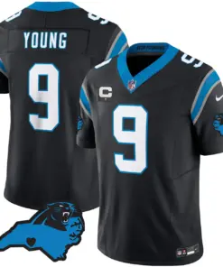 Carolina Panthers Nike Patch Vapor Limited Stitched Jersey All Stitched - Anthracite - Image 15