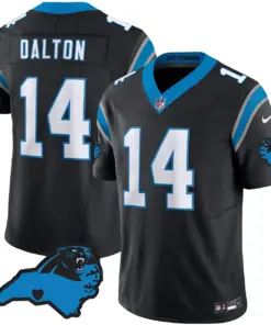 Carolina Panthers Nike Patch Vapor Limited Stitched Jersey All Stitched - Anthracite - Image 16