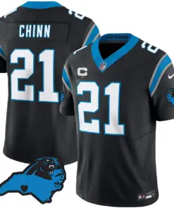 Carolina Panthers Nike Patch Vapor Limited Stitched Jersey All Stitched - Anthracite - Image 19