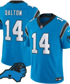 Carolina Panthers Nike Patch Vapor Limited Stitched Jersey All Stitched - Anthracite - Image 23