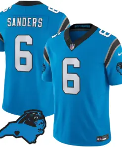 Carolina Panthers Nike Patch Vapor Limited Stitched Jersey All Stitched - Anthracite - Image 24