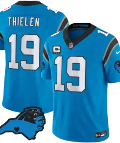 Carolina Panthers Nike Patch Vapor Limited Stitched Jersey All Stitched - Anthracite - Image 25