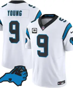 Carolina Panthers Nike Patch Vapor Limited Stitched Jersey All Stitched - Anthracite - Image 29