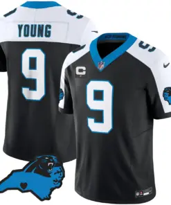 Carolina Panthers Nike Patch Vapor Limited Stitched Jersey All Stitched - Anthracite