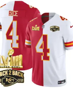 Kansas City Chiefs Nike Super Bowl LVIII Back 2 Back Gold Patch Vapor Stitched Jersey - Black - Image 35