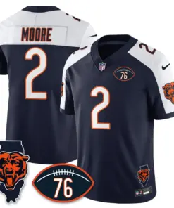 Honor Steve McMichael Chicago Bears Nike Custom Stitched Jersey - Navy - Image 3