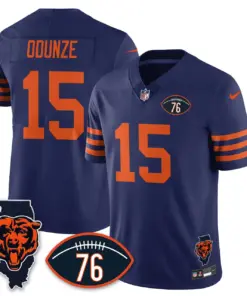 Honor Steve McMichael Chicago Bears Nike Custom Stitched Jersey - Navy - Image 4