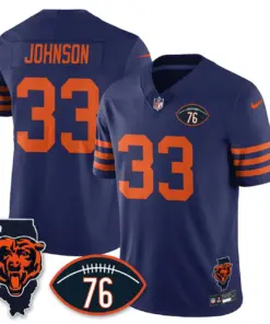 Honor Steve McMichael Chicago Bears Nike Custom Stitched Jersey - Navy - Image 15