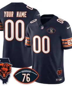 Honor Steve McMichael Chicago Bears Nike Custom Stitched Jersey - Navy - Image 22