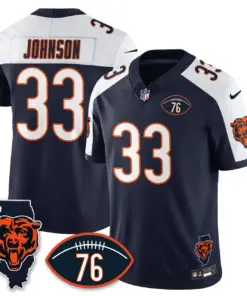 Honor Steve McMichael Chicago Bears Nike Custom Stitched Jersey - Navy - Image 23