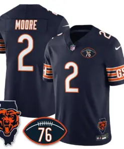 Honor Steve McMichael Chicago Bears Nike Custom Stitched Jersey - Navy - Image 24